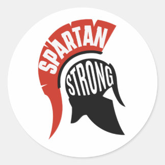 Spartan Strong Ronde Sticker