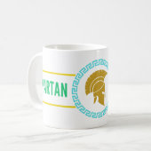 Spartan strong T-Shirt Koffiemok (Voorkant links)