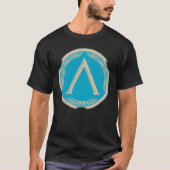 Spartan Symbol Greek Shield T-Shirt (Voorkant)