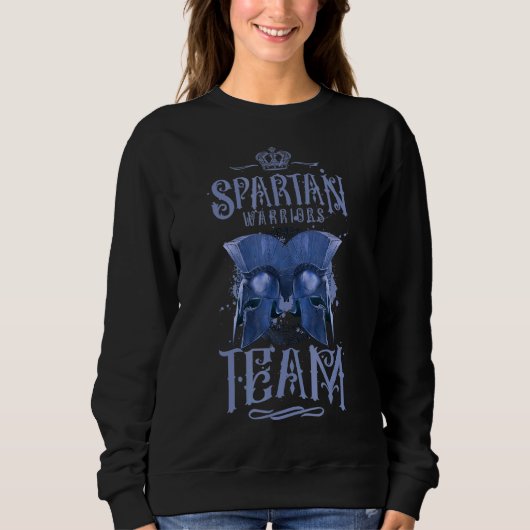 Spartan Team Helmet Sparta Workout Gym Gladiator W Trui (Voorkant)