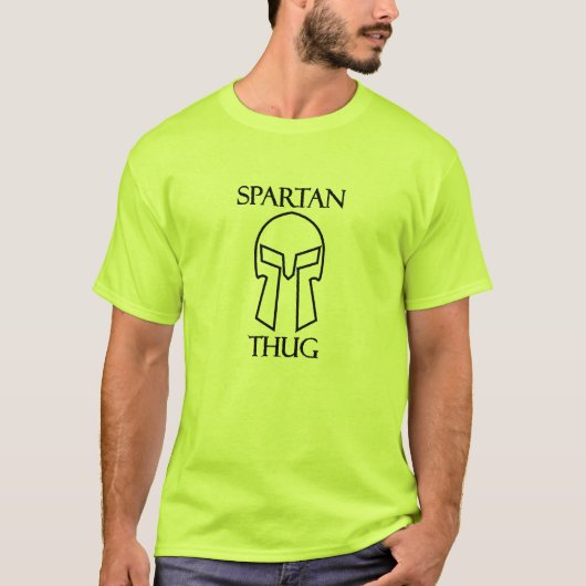 Spartan Thug - Mannen Basic T-Shirt (Voorkant)