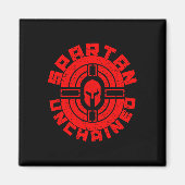 Spartan Unchained Bodybuilding Warrior Race Gym Magneet (Voorkant)