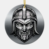 Spartan Valor: Metallic Warrior-Ornament Keramisch Ornament (Voorkant)