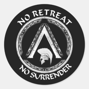 Spartan Warrior en Lambda Symbol Sticker