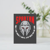 Spartan Warrior Gift Fitness Gym Briefkaart (Staand voorkant)
