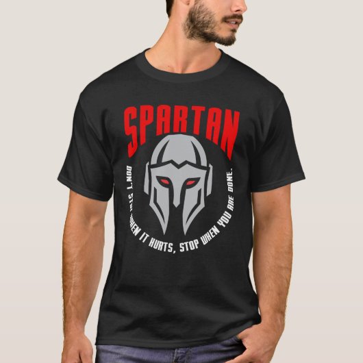 Spartan Warrior Gift Fitness Gym T-shirt (Voorkant)