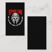 Spartan Warrior Gift Fitness Gym Visitekaartje (Voorkant / Achterkant)