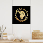 Spartan Warrior Gold Poster (Keuken)