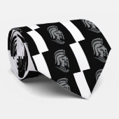 Spartan Warrior Head Metallic Pictogram Stropdas (Opgerold)