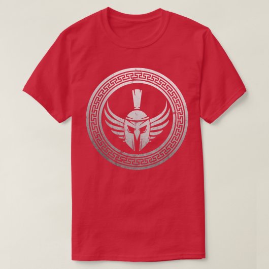 Spartan Warrior Helm  T-shirt (Design voorkant)