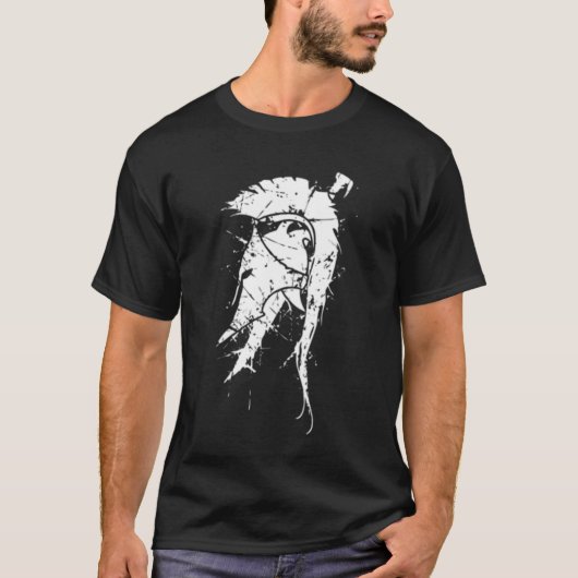 Spartan Warrior: Kracht en eer T-shirt (Voorkant)