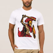 Spartan Warrior Mannen T-shirt (Voorkant)