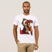Spartan Warrior Mannen T-shirt (Voorkant volledig)