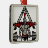 Spartan Warrior Metalen Ornament (Rechts)