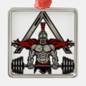 Spartan Warrior Metalen Ornament (Voorkant)