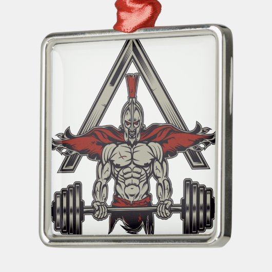 Spartan Warrior Metalen Ornament (Links)