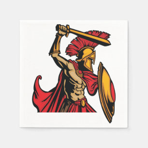 Spartan Warrior Paper Napkins Servetten