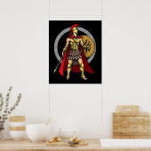 Spartan Warrior Poster (Keuken)