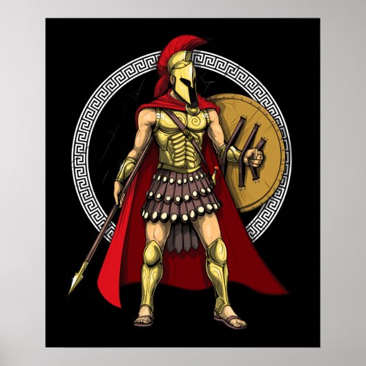 Spartan Warrior Poster (Voorkant)