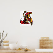 Spartan Warrior Poster (Keuken)