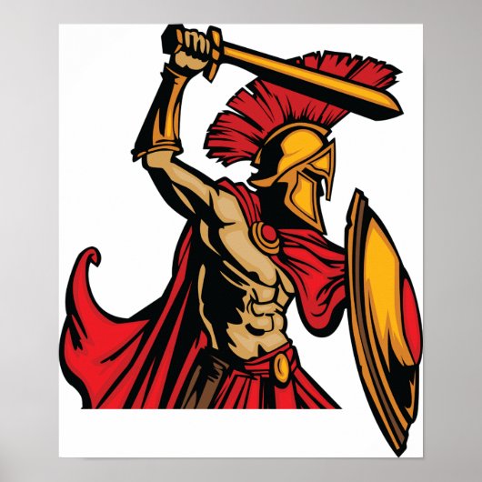 Spartan Warrior Poster (Voorkant)