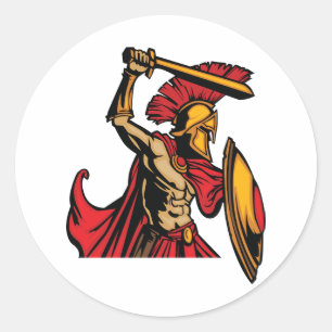Spartan Warrior Stickers