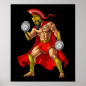 Spartan Warrior Weightlift Poster (Voorkant)
