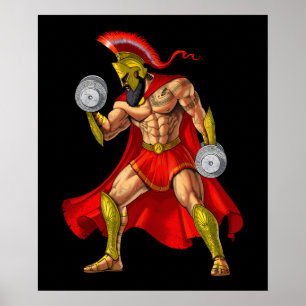 Spartan Warrior Weightlift Poster
