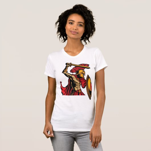 Spartan Warrior Womens T-Shirt (Voorkant volledig)
