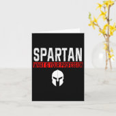 Spartan Wat is jouw beroep Gym Proud Spartan Kaart (Gele Bloem)