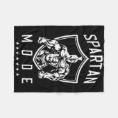 Spartan Workout Mode Fitness Gym Sparta Bodybuildi Fleece Deken (Voorkant (Horizontaal))
