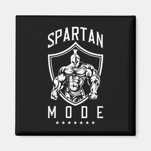 Spartan Workout Mode Fitness Gym Sparta Bodybuildi Magneet (Voorkant)