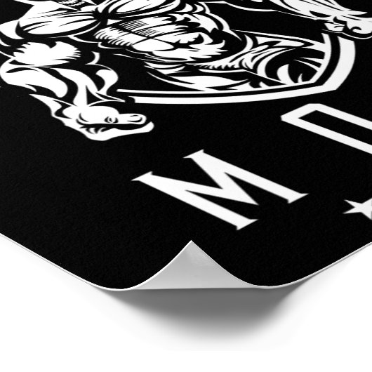 Spartan Workout Mode Fitness Gym Sparta Bodybuildi Poster (Hoek)