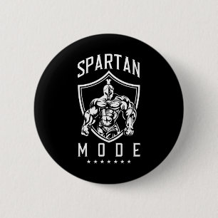 Spartan Workout Mode Fitness Gym Sparta Bodybuildi Ronde Button 5,7 Cm