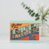 Spartanburg SC Groet Briefkaart (Staand voorkant)