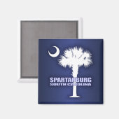 Spartanburg SC (P&C) Magneet (Voorkant / Achterkant)