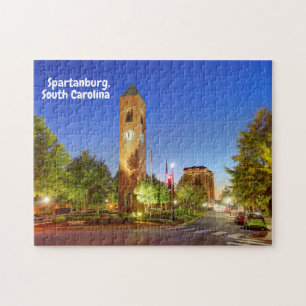 Spartanburg, South Carolina Clock Tower Legpuzzel
