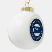 Spartanburg South Carolina Keramische Bal Ornament (Links)
