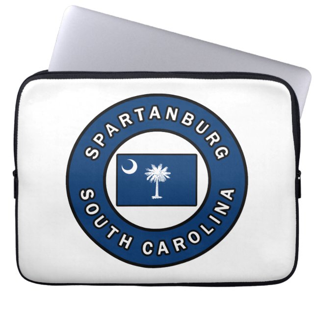 Spartanburg South Carolina Laptop Sleeve (Voorkant)
