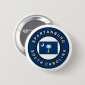 Spartanburg South Carolina Ronde Button 5,7 Cm (Voorkant /achterkant)