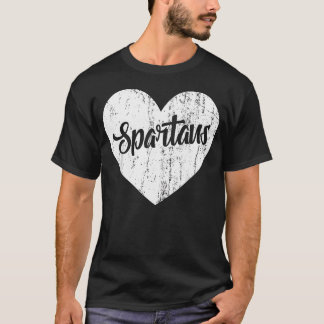 Spartanen School Sport Fan Team Spirit Mascotte T-shirt