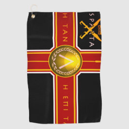 Spartans Battle Flaf Golfhanddoek