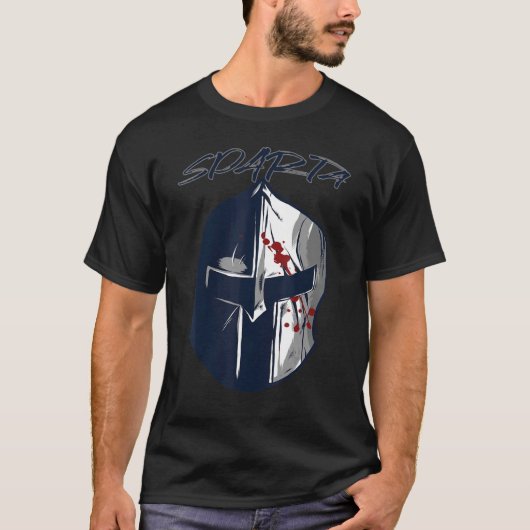 Spartans Helm Gladiator Sparta Warrior Ancient G T-shirt (Voorkant)