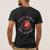 spartanschild voor molonarbeid t-shirt (Achterkant)