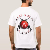 spartanschild voor molonarbeid t-shirt (Achterkant)