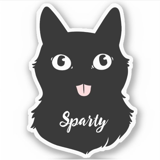 Sparty-sticker Sticker (Voorkant)