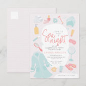 Spa's met een brutale doucheuitnodiging briefkaart (Voorkant / Achterkant)