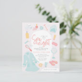 Spa's met een brutale doucheuitnodiging briefkaart (Staand voorkant)