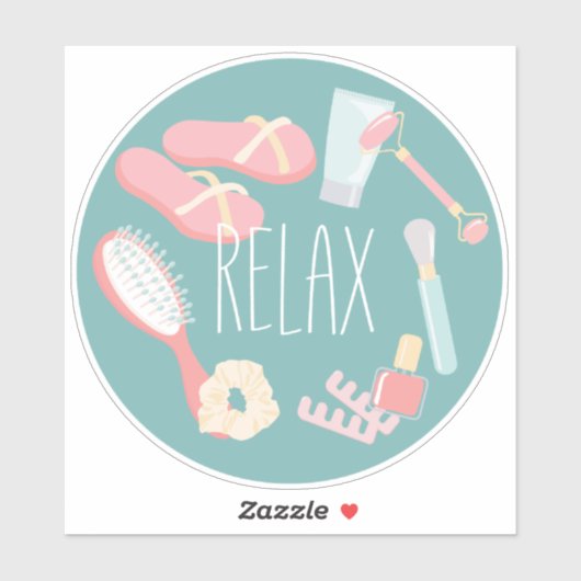 SPA's RELAX-rond Sticker (Vel)