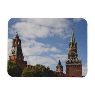 Spasskaya-toren op het Rode Plein, Moskou, Rusland Magneet